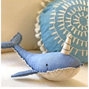 NWT - Crane Baby Plush toy - Caspian Narwhal